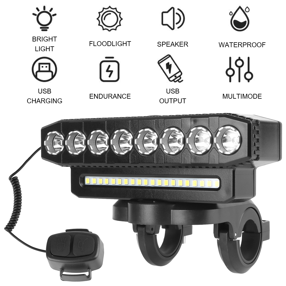 Universal Motorcycle Led Headlight Projector - Waterproof Motorcycle Spotlights Portable Rechargeable LED