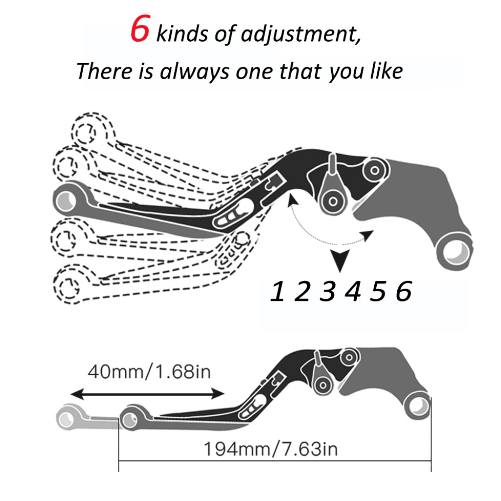Motorcycle Adjustable Extendab - đánh giá và giá Cnc Aluminum Adjustable Brake Clutch Levers