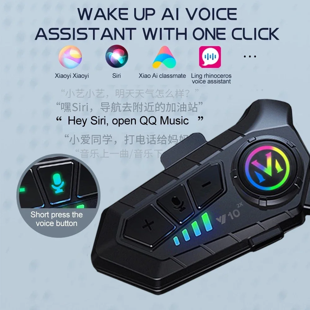 V10 2X Bluetooth Motorcycle He - đánh giá và giá Universal Motorcycle Helmet Intercom Headset