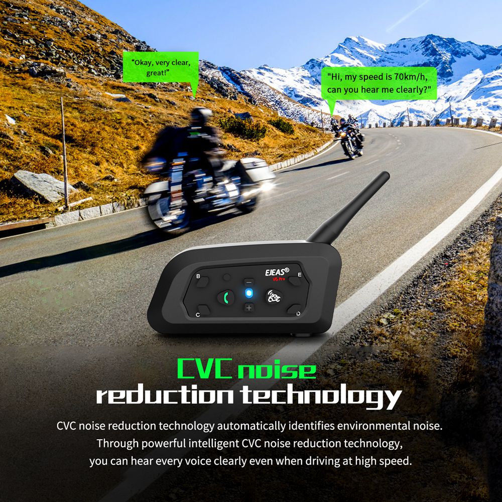 EJEAS V6 PRO+ Motorcycle Helme - đánh giá và giá Universal Motorcycle Helmet Intercom Headset