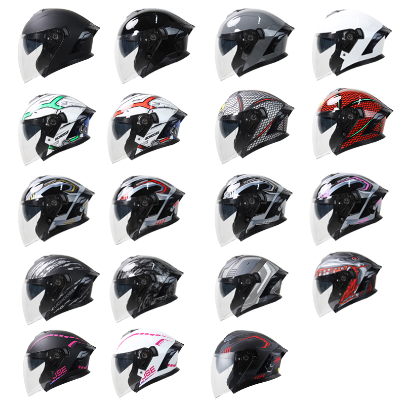 715-Motorcycle Dual Visor Flip - đánh giá và giá Dual Visor Motorcycle Racing Helmet